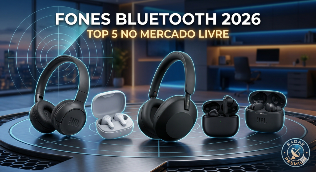 Top 5 fones de ouvido Bluetooth no Mercado Livre 2026