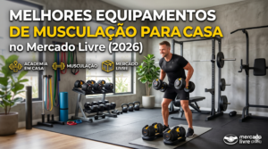 Melhores Equipamentos de Musculação para Casa no Mercado Livre (2026): Monte sua Academia Gastando Pouco