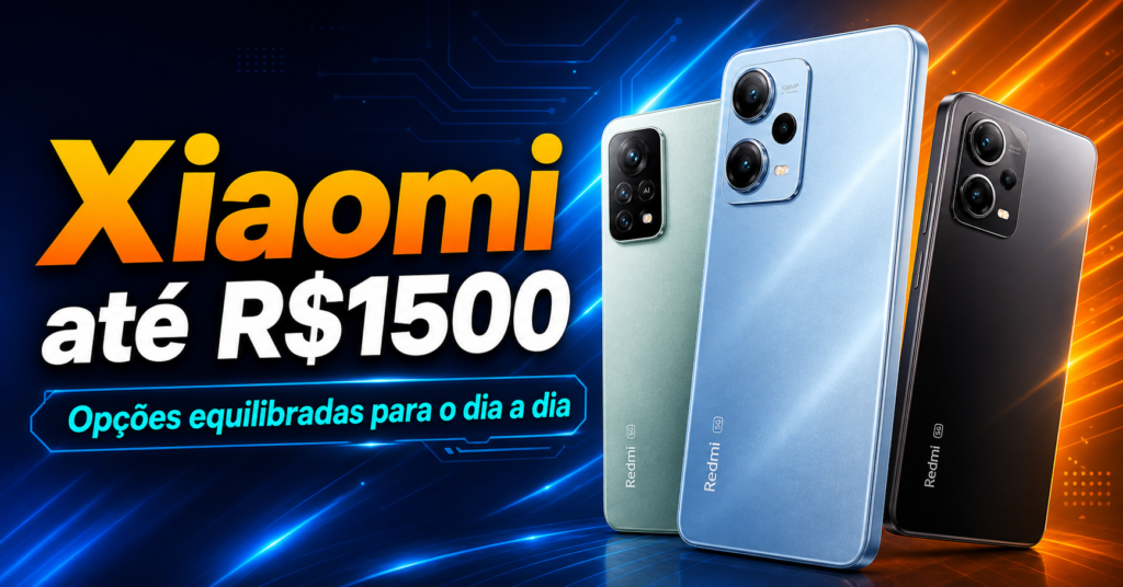 Xiaomi até R$1500 Opções equilibradas para o dia a dia