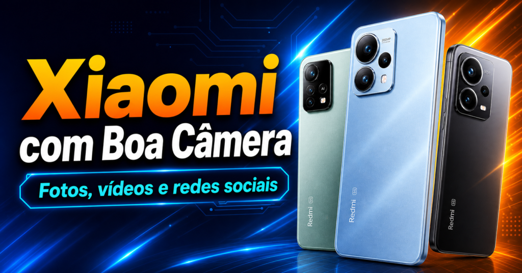 Xiaomi com Boa Câmera Fotos, vídeos e redes sociais