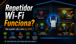 Repetidor de sinal Wi-Fi funciona? Veja quando vale a pena em 2026